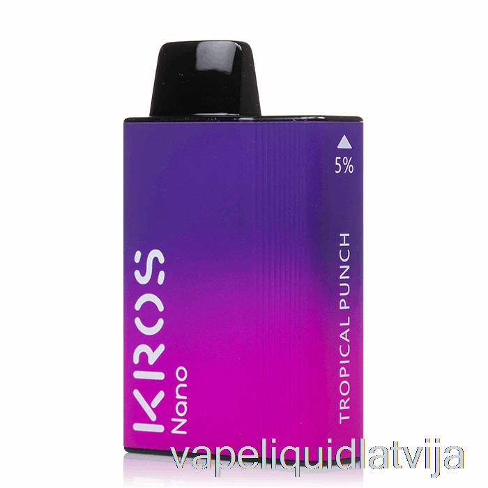 Kros Nano 5000 Vienreizējās Lietošanas Tropu Punch Vape šķidrums